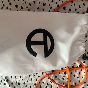 Orange small authentic telfar